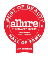 Tweezerman Exclusive 40th Birthday Slant Tweezer - Hair Removal Tweezers, Stainless Steel, Silver